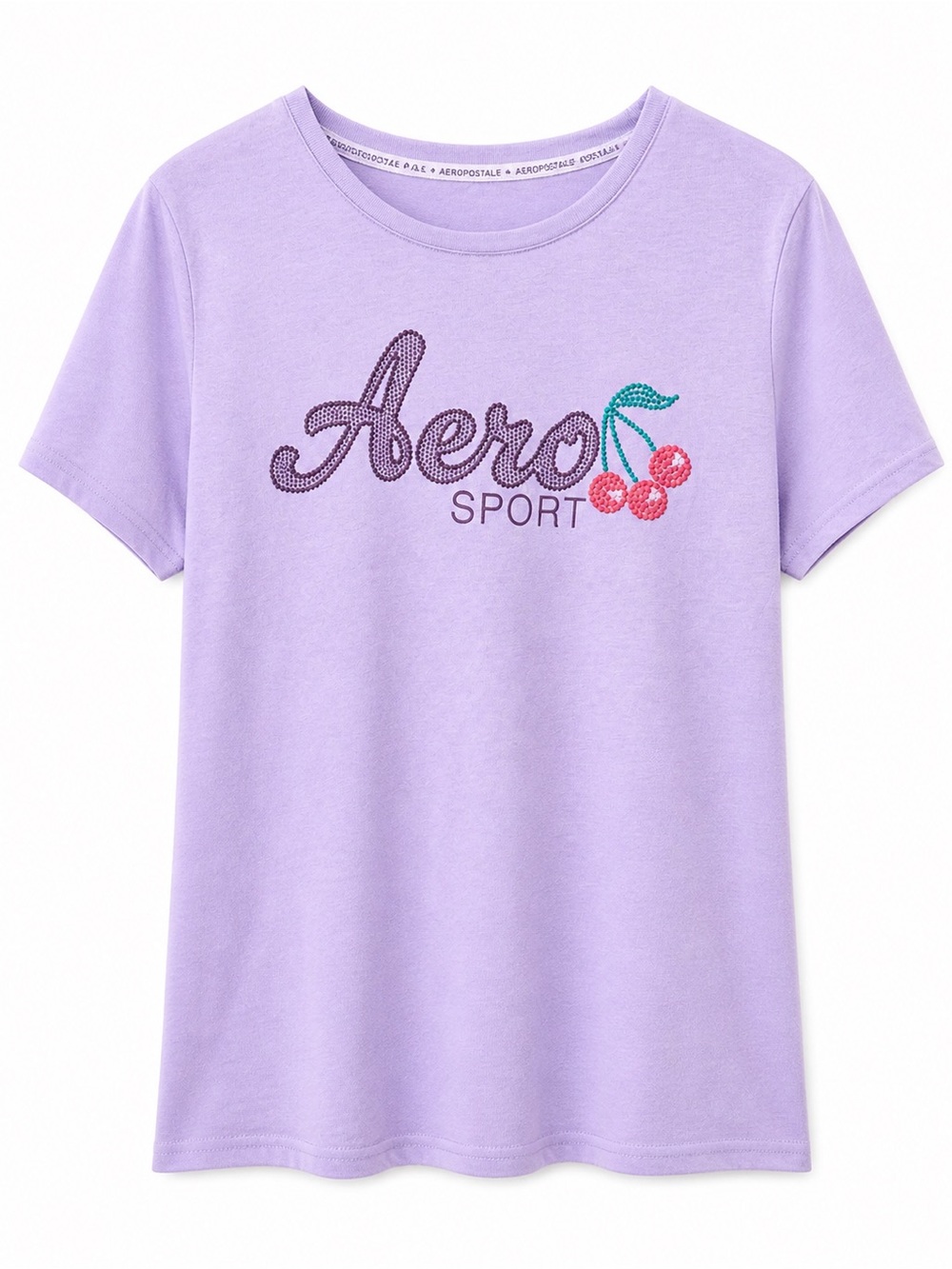 Aero Sport Lavender Logo Tee